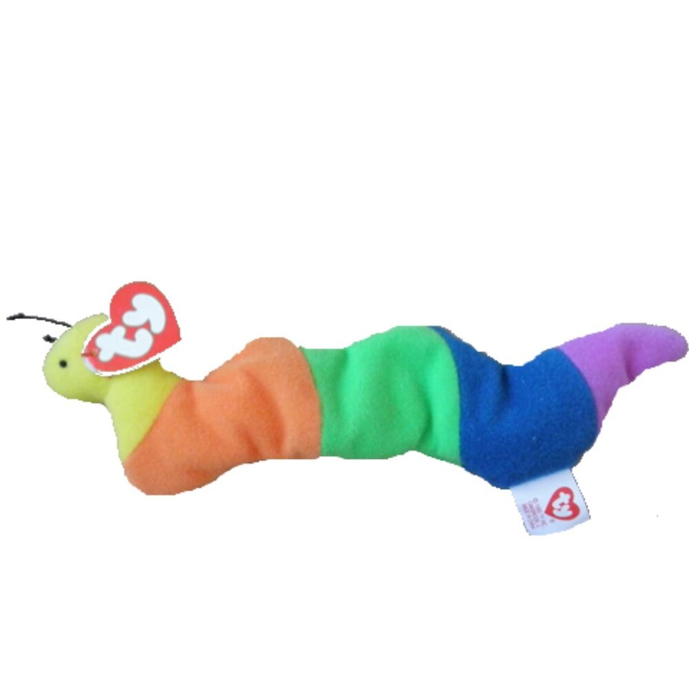 Vintage 1998 McDonald's Ty Inch‎ the Worm #4 NEW in package Teeny Beanie Babies